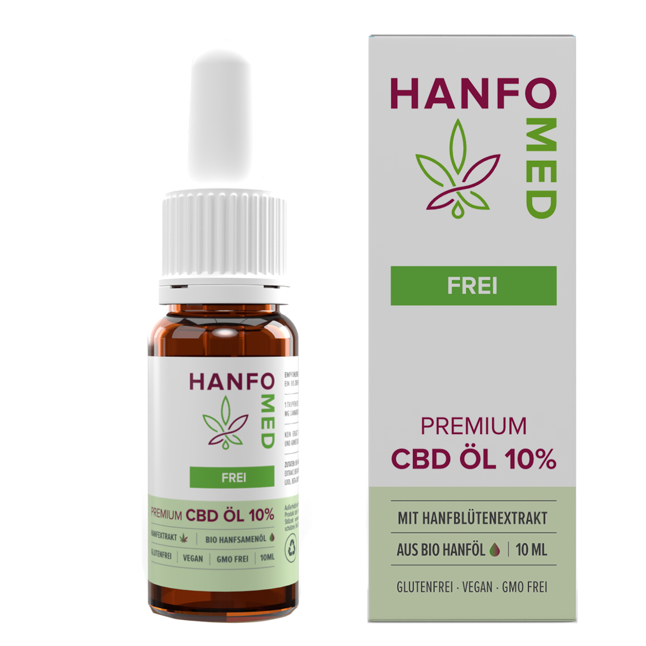 CBD Öl – Hanfomed "Frei", 10 ml, 10%