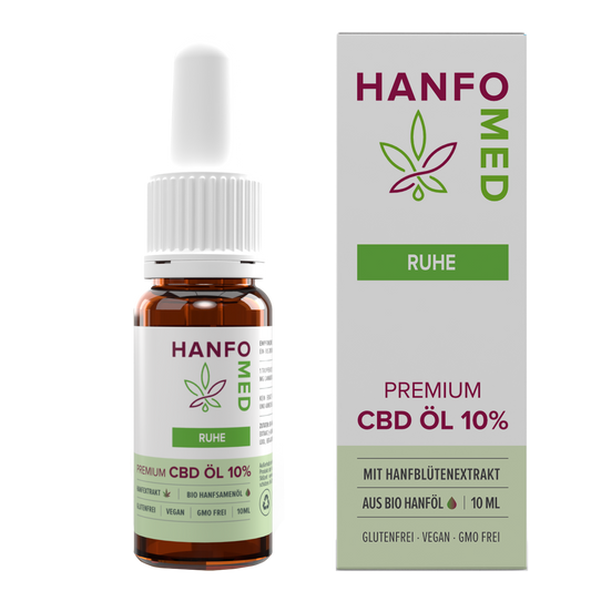 CBD Öl Schlaf „Ruhe“ · 10 ml – Hanfomed 10%