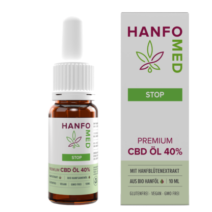 CBD Öl Entzündungshemmer „Stop“ · 10 ml – Hanfomed 40%