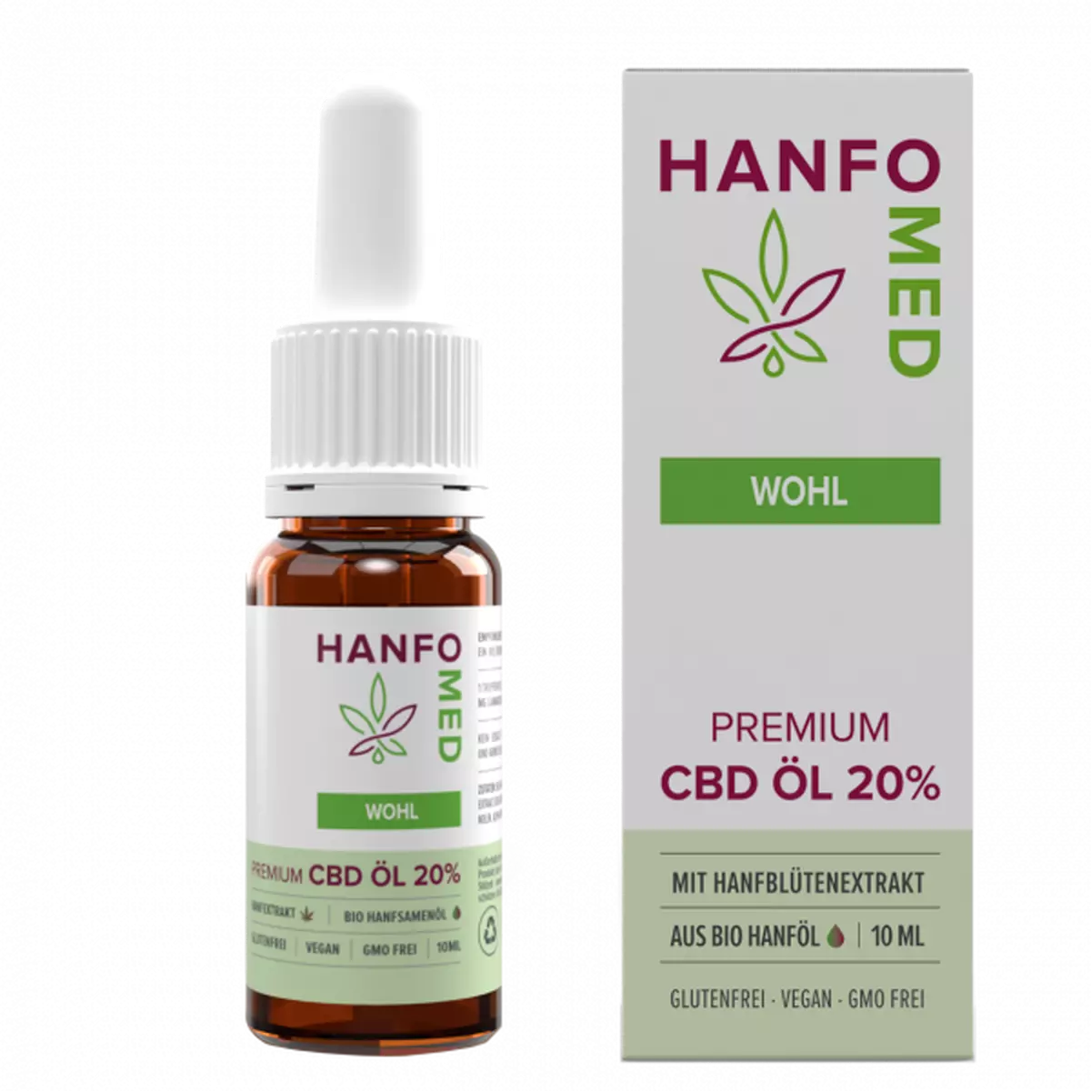 CBD Öl Entspannung „Wohl“ · 10 ml – Hanfomed 20%