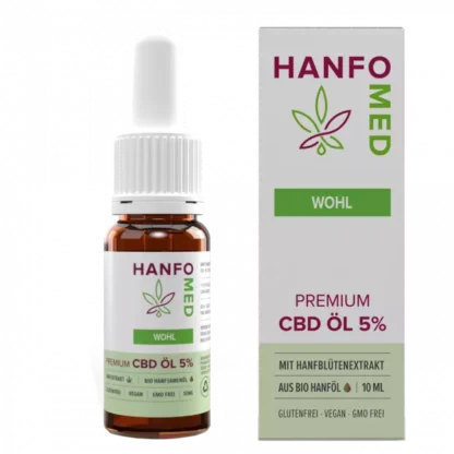 CBD Öl Entspannung „Wohl“ · 10 ml – Hanfomed 5%