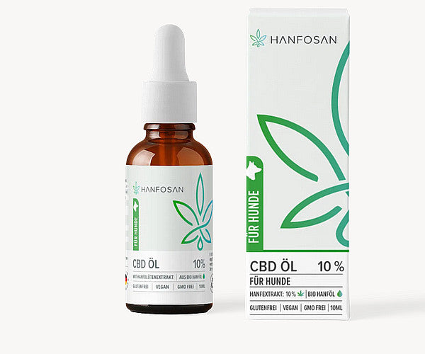 Hanfosan CBD- Öl für Hunde 10 ml, CBD- Gehalt  3%, 5%, 10%, 20%