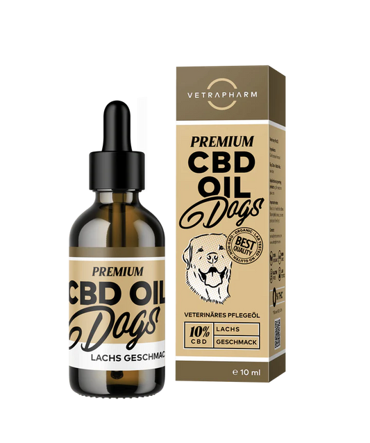 VETRAPHARM Dog mit Lachsgeschmack 10% CBD, 10ml