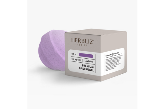 Herbliz – CBD Premium Badekugel – CBD Kosmetik (150mg) CBD – 150g