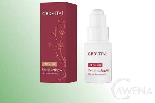 CBD VITAL – Premium – Gesichtspflegeöl – CBD Kosmetik mit 0,5% (100mg) CBD – 20ml