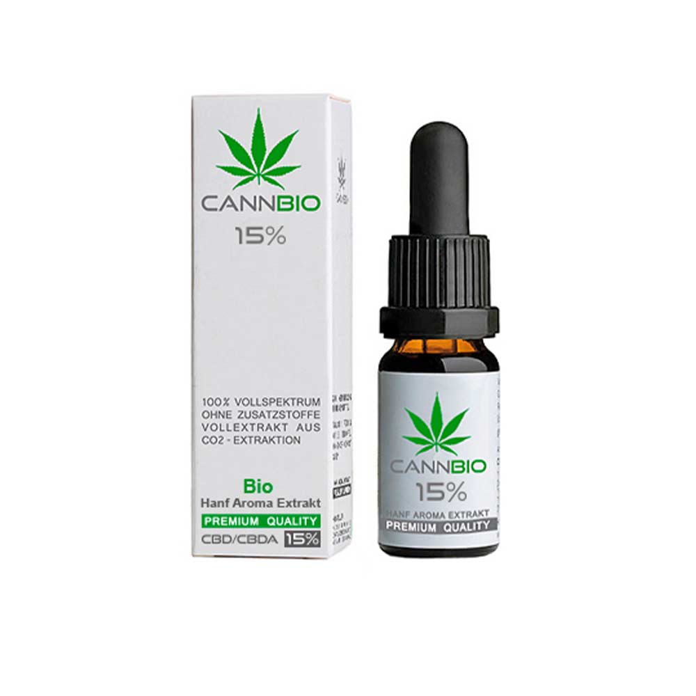 CANNBIO CBD Öl- Bio Vollextrakt- 10 ml, CBD-Gehalt 15%