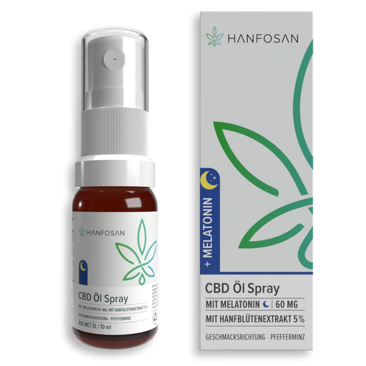 CBD Öl Spray 5 % mit Melatonin · 10 ml